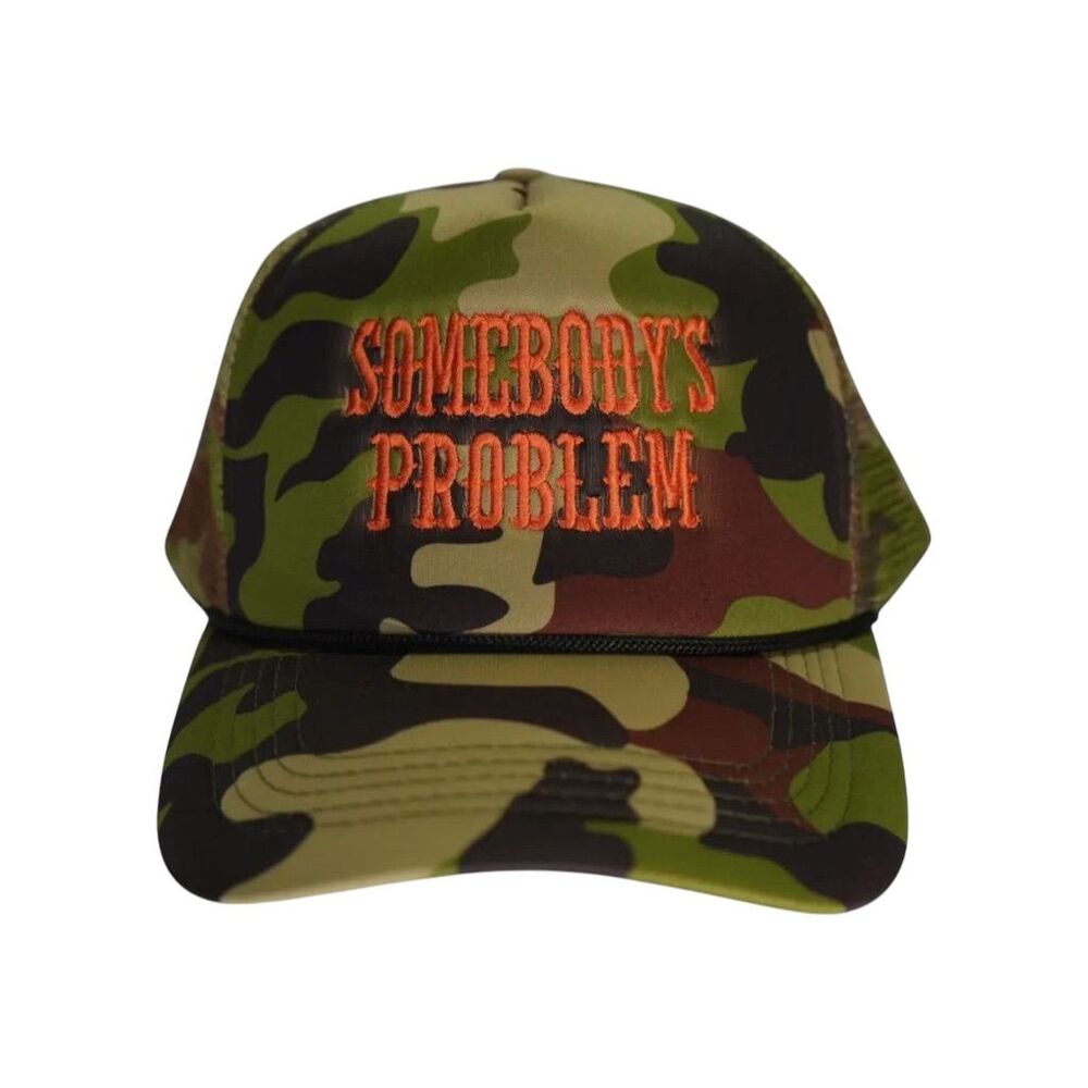 "Somebody's Problem Camo Trucker‎ Hat